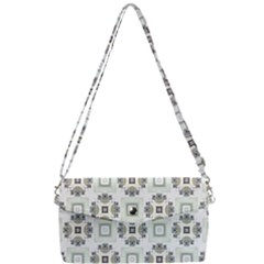 Background Pattern Retro Vintage Removable Strap Clutch Bag by Maspions