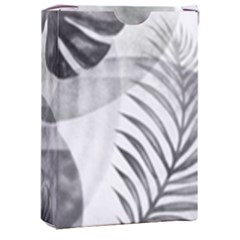 Vintage Retro Boho Background Leaves Botanical Playing Cards Single Design (rectangle) With Custom Box by Maspions