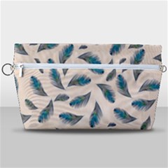 Background Palm Leaves Pattern Handbag Organizer by Maspions