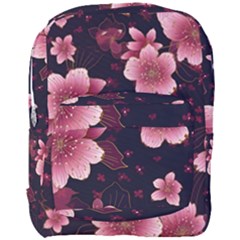 Flower Sakura Bloom Full Print Backpack by Maspions