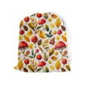 Mushroom Autumn Fall Drawstring Pouch (XL) View1