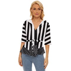 Stripes Geometric Pattern Digital Art Art Abstract Abstract Art Lightweight Drawstring Hooded Top by Proyonanggan
