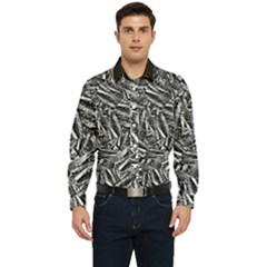 Monochrome Mirage Men s Long Sleeve  Shirt by dflcprintsclothing