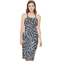 Monochrome Mirage Bodycon Cross Back Summer Dress View1