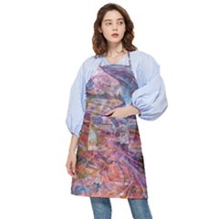 Spring Waves Pocket Apron by kaleidomarblingart