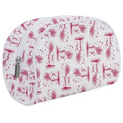 Fantasy Landscape Scene Sketchy Illustration Motif Pattern Wb Make Up Case (medium) by dflcprintsclothing