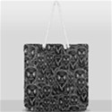 Old man monster motif black and white creepy pattern Full Print Rope Handle Tote (Large) View2