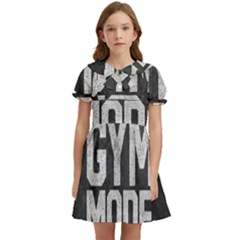 Gym Mode Kids  Bow Tie Puff Sleeve Dress by Store67