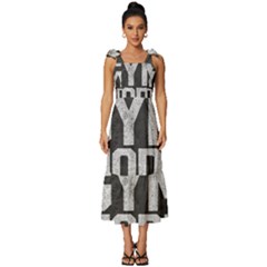 Gym Mode Tie-strap Tiered Midi Chiffon Dress by Store67