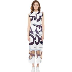 Bluey Rainbow Women s Frill Top Chiffon Jumpsuit by avitendut