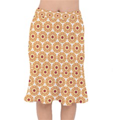 Pattern Shape Design Art Drawing Short Mermaid Skirt by Maspions