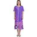 Colorful Labstract Wallpaper Theme Women s Cotton Short Sleeve Nightgown View1