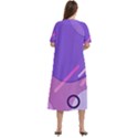 Colorful Labstract Wallpaper Theme Women s Cotton Short Sleeve Nightgown View4