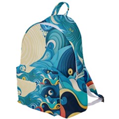 Waves Wave Ocean Sea Abstract Whimsical The Plain Backpack by Maspions