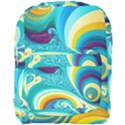 Abstract Waves Ocean Sea Whimsical Full Print Backpack View1
