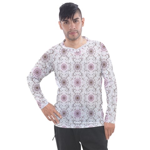 Pattern Texture Design Decorative Men s Pique Long Sleeve T-shirt by Grandong