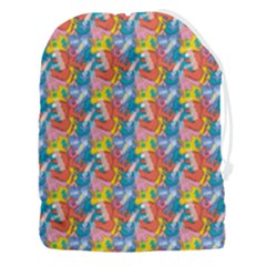 Abstract Pattern Drawstring Pouch (3xl) by designsbymallika
