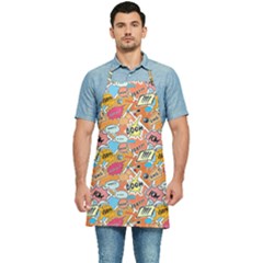 Pop Culture Abstract Pattern Kitchen Apron by designsbymallika