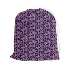 Trippy Cool Pattern Drawstring Pouch (2xl) by designsbymallika