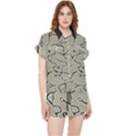 Sketchy abstract artistic print design Chiffon Lounge Set View1