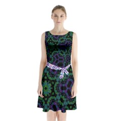 Paypercaprure Dress Collection  Sleeveless Waist Tie Chiffon Dress by imanmulyana