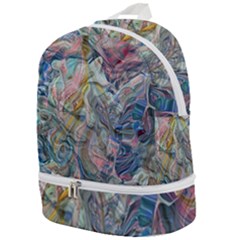 Abstract Flows Zip Bottom Backpack by kaleidomarblingart