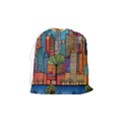 City New York Nyc Skyscraper Skyline Downtown Night Business Urban Travel Landmark Building Architec Drawstring Pouch (Medium) View2
