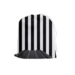 Stripes Geometric Pattern Digital Art Art Abstract Abstract Art Drawstring Pouch (large) by Proyonanggan