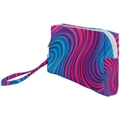 Spiral Swirl Pattern Light Circle Wristlet Pouch Bag (small) by Ndabl3x