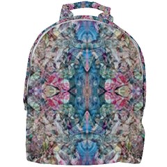 Turquoise Arabesque Mini Full Print Backpack by kaleidomarblingart