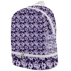 Purple Roses 1 Purple Roses Zip Bottom Backpack by DinkovaArt