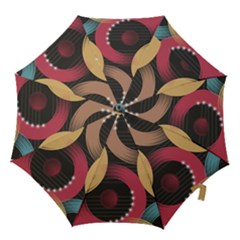 Circle Colorful Shine Line Pattern Geometric Hook Handle Umbrellas (small) by Proyonanggan