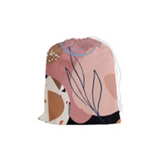 Abstract Boho Bohemian Style Retro Vintage Drawstring Pouch (medium) by Proyonanggan