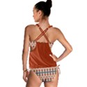 Orange Aztec Tankini Set View2