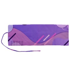 Colorful Labstract Wallpaper Theme Roll Up Canvas Pencil Holder (m) by Apen