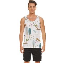 Pattern Sloth Woodland Men s Wide Collar Tank Top by Hannah976