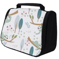 Pattern Sloth Woodland Full Print Travel Pouch (big) by Hannah976
