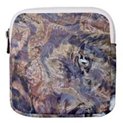 Abstract Wings Mini Square Pouch by kaleidomarblingart