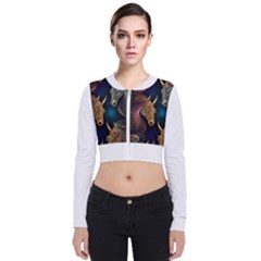 Pattern 5 Long Sleeve Zip Up Bomber Jacket by 2607694a