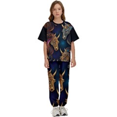 Schwarz Dg9jyfkze1mwpbzobw7q--1--fzuss 6 9444x (1) Kids  T-shirt And Pants Sports Set by 2607694a