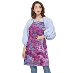 Fuchsia Blend Pocket Apron by kaleidomarblingart