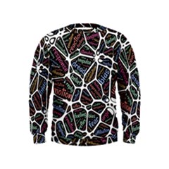 Mental Human Experience Mindset Kids  Sweatshirt by Paksenen