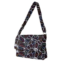 Mental Human Experience Mindset Full Print Messenger Bag (m) by Paksenen