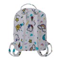 Unicorns Rainbows Seamless Pattern Flap Pocket Backpack (Small) View3