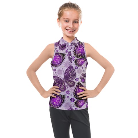 Butterflies Butterfly Insect Nature Kids  Sleeveless Polo T-shirt by Proyonanggan