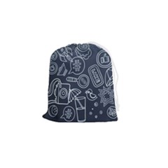 Internet Planet Drink Computer Drawstring Pouch (small) by Proyonanggan