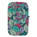 Pattern Leaves Background Nature Waist Pouch (Small) View2