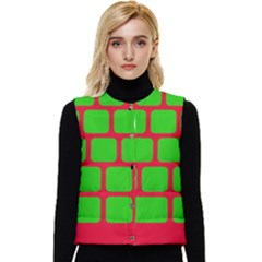 Keyboard Keys Computer Input Pc Women s Button Up Puffer Vest by Ravend