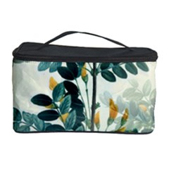 Vintage Retro Flowers Leaves Foliage Plants Cosmetic Storage Case by Ndabl3x
