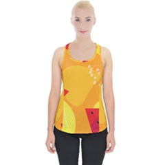 Watermelon Flower Piece Up Tank Top by Bedest